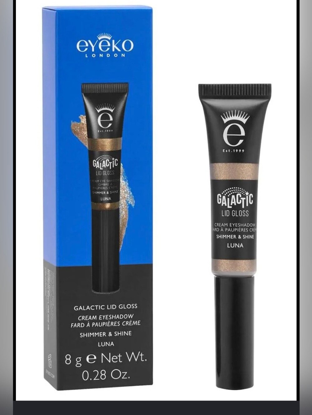 Eyeko Galactic Lid Gloss - Luna Shimmering Gold